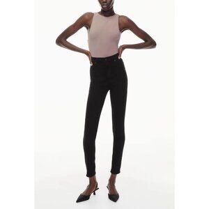 Citizens of Humanity Women’s Size 24 Chrissy Jeans Black Wash Denim Skinny Leg